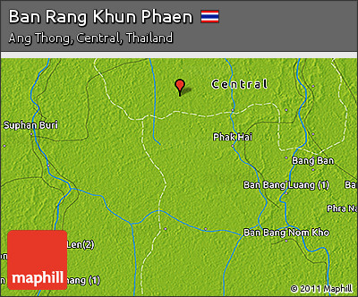 Physical 3D Map of Ban Rang Khun Phaen