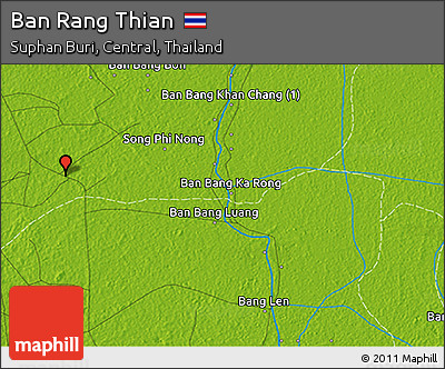 Physical 3D Map of Ban Rang Thian