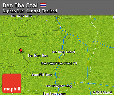 Physical 3D Map of Ban Tha Chai
