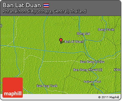 Physical 3D Map of Ban Lat Duan