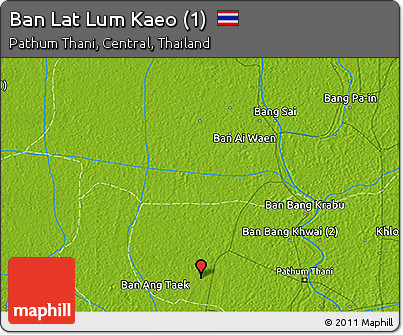 Physical 3D Map of Ban Lat Lum Kaeo (1)