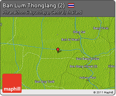 Physical 3D Map of Ban Lum Thonglang (2)