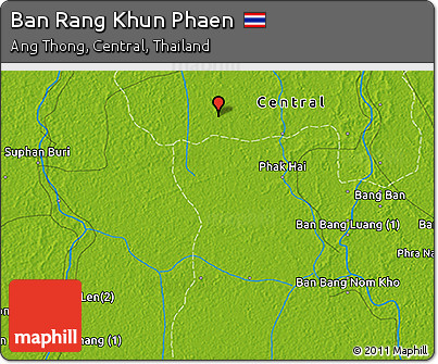 Physical 3D Map of Ban Rang Khun Phaen