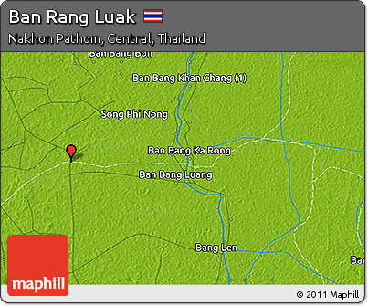 Physical 3D Map of Ban Rang Luak