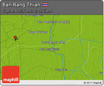 Physical 3D Map of Ban Rang Thian
