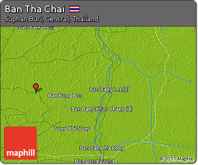Physical 3D Map of Ban Tha Chai
