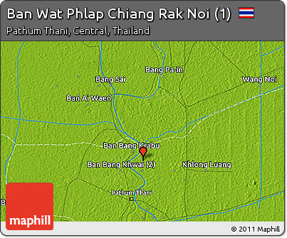 Physical 3D Map of Ban Wat Phlap Chiang Rak Noi (1)