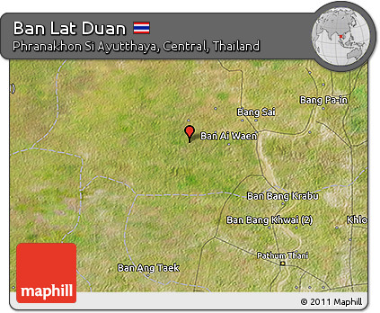 Satellite 3D Map of Ban Lat Duan