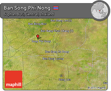 Satellite 3D Map of Ban Song Phi Nong