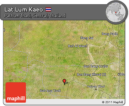 Satellite 3D Map of Lat Lum Kaeo