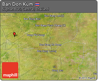 Satellite 3D Map of Ban Don Kum