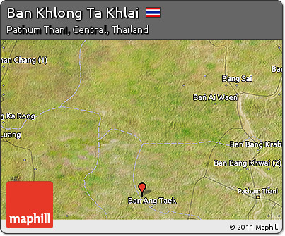 Satellite 3D Map of Ban Khlong Ta Khlai