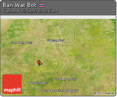 Satellite 3D Map of Ban Wat Bot