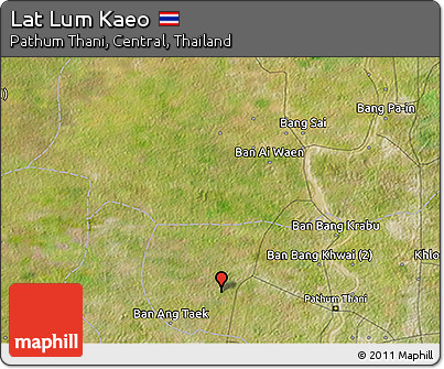 Satellite 3D Map of Lat Lum Kaeo