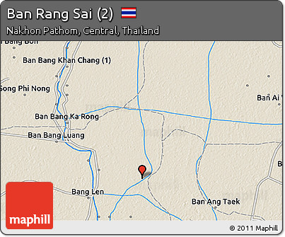 Shaded Relief 3D Map of Ban Rang Sai (2)