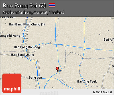 Shaded Relief 3D Map of Ban Rang Sai (2)