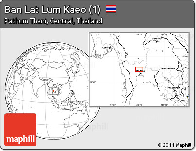 Blank Location Map of Ban Lat Lum Kaeo (1)