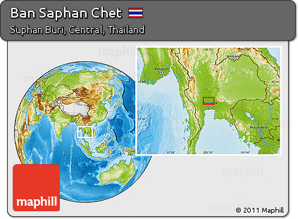 Physical Location Map of Ban Saphan Chet