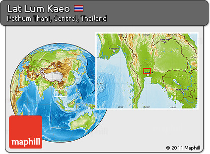 Physical Location Map of Lat Lum Kaeo