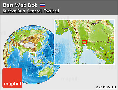 Physical Location Map of Ban Wat Bot