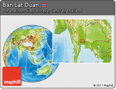 Physical Location Map of Ban Lat Duan