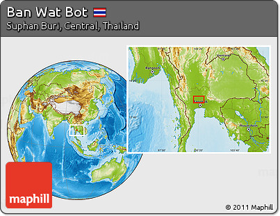 Physical Location Map of Ban Wat Bot