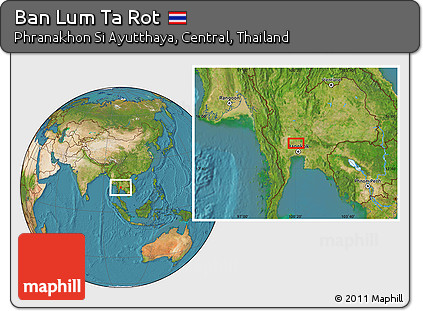 Satellite Location Map of Ban Lum Ta Rot
