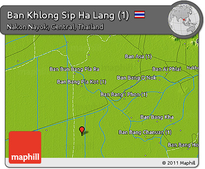 Physical 3D Map of Ban Khlong Sip Ha Lang (1)