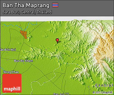 Physical 3D Map of Ban Tha Maprang