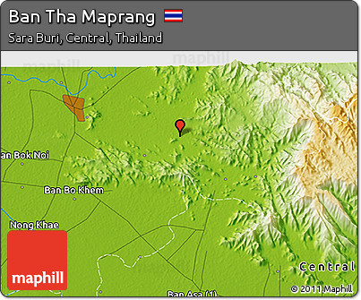 Physical 3D Map of Ban Tha Maprang