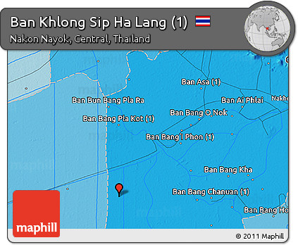 Political 3D Map of Ban Khlong Sip Ha Lang (1)