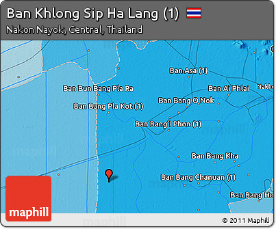 Political 3D Map of Ban Khlong Sip Ha Lang (1)