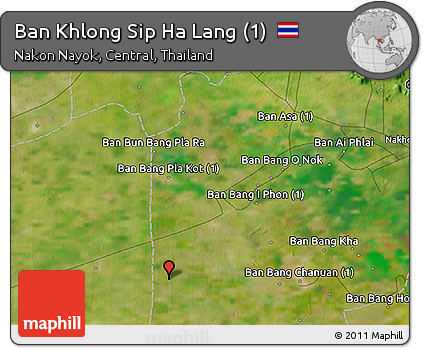 Satellite 3D Map of Ban Khlong Sip Ha Lang (1)