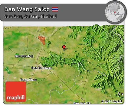 Satellite 3D Map of Ban Wang Salot