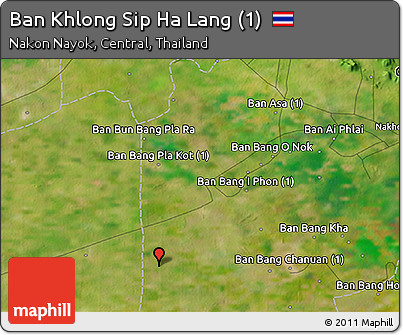 Satellite 3D Map of Ban Khlong Sip Ha Lang (1)