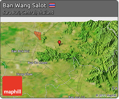 Satellite 3D Map of Ban Wang Salot