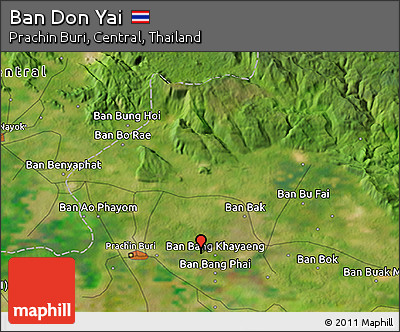 Satellite 3D Map of Ban Don Yai
