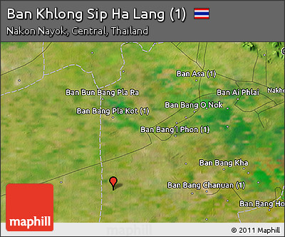 Satellite 3D Map of Ban Khlong Sip Ha Lang (1)