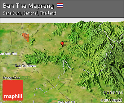 Satellite 3D Map of Ban Tha Maprang
