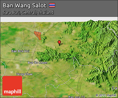 Satellite 3D Map of Ban Wang Salot