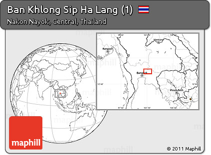Blank Location Map of Ban Khlong Sip Ha Lang (1)