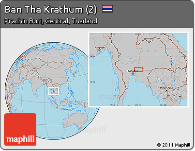 Gray Location Map of Ban Tha Krathum (2)