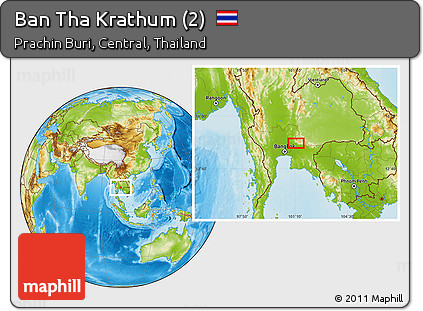 Physical Location Map of Ban Tha Krathum (2)