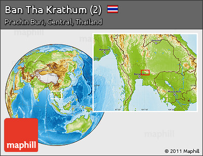 Physical Location Map of Ban Tha Krathum (2)