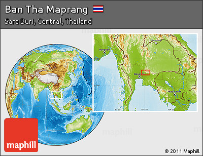 Physical Location Map of Ban Tha Maprang