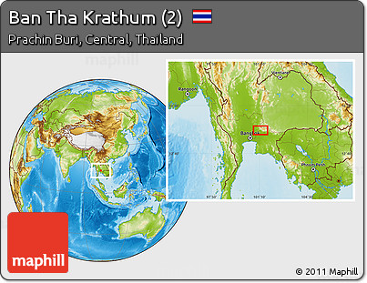 Physical Location Map of Ban Tha Krathum (2)
