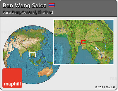 Satellite Location Map of Ban Wang Salot
