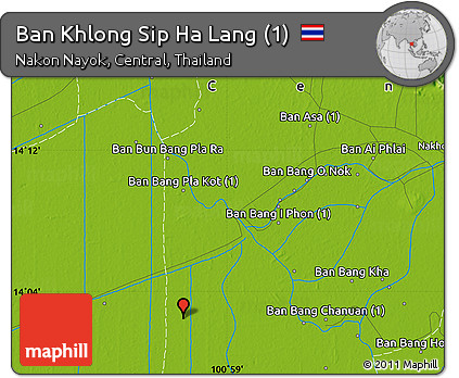 Physical Map of Ban Khlong Sip Ha Lang (1)