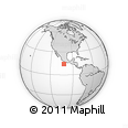 Outline Map of the Area around 14° 15' 49" N, 101° 55' 30" W, rectangular outline