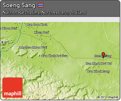 Physical 3D Map of Soeng Sang